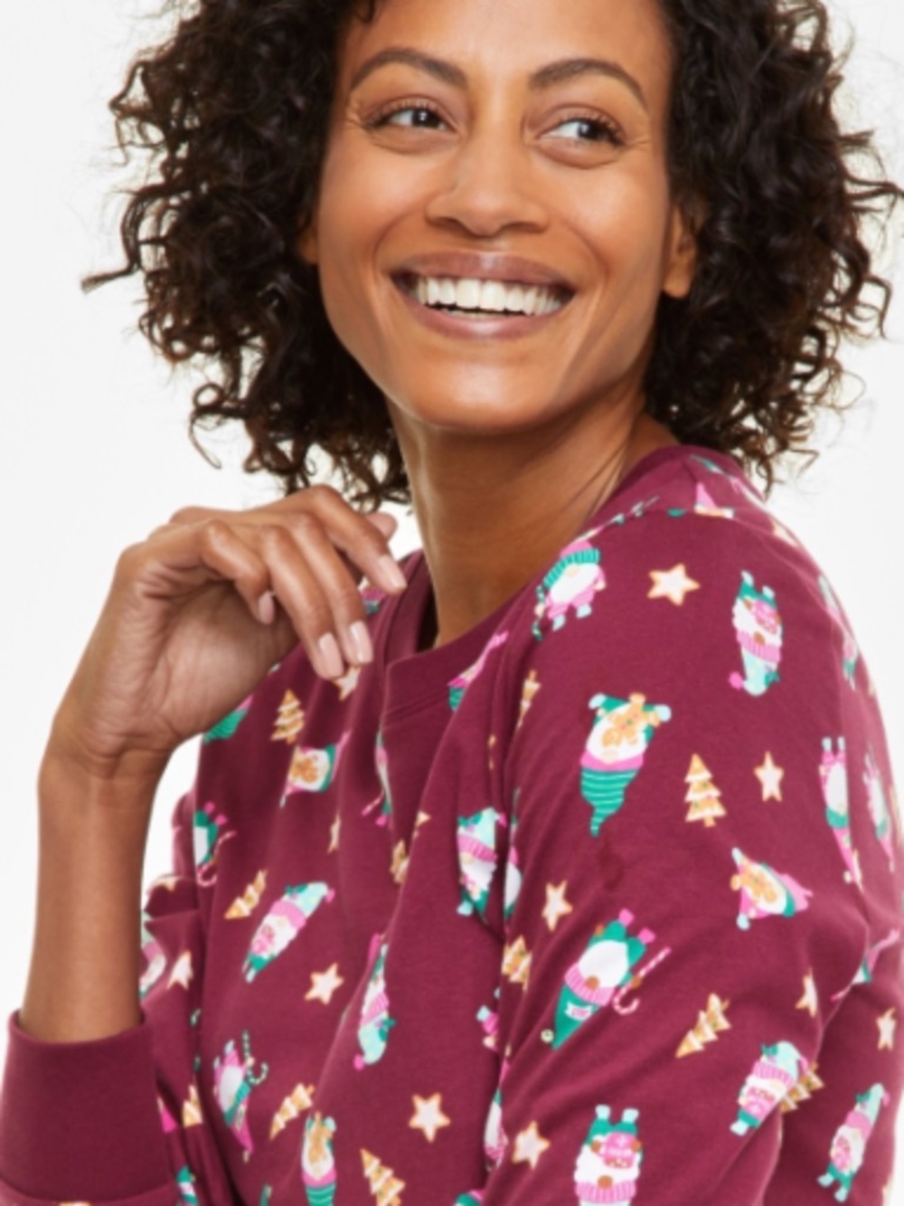 Holiday Lane Women's Gnomes Cotton Matching Family Pajamas Set